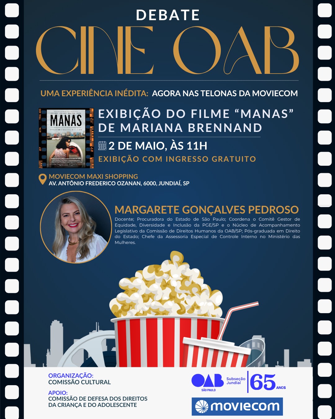 CINE OAB: Exibição do filme Manas