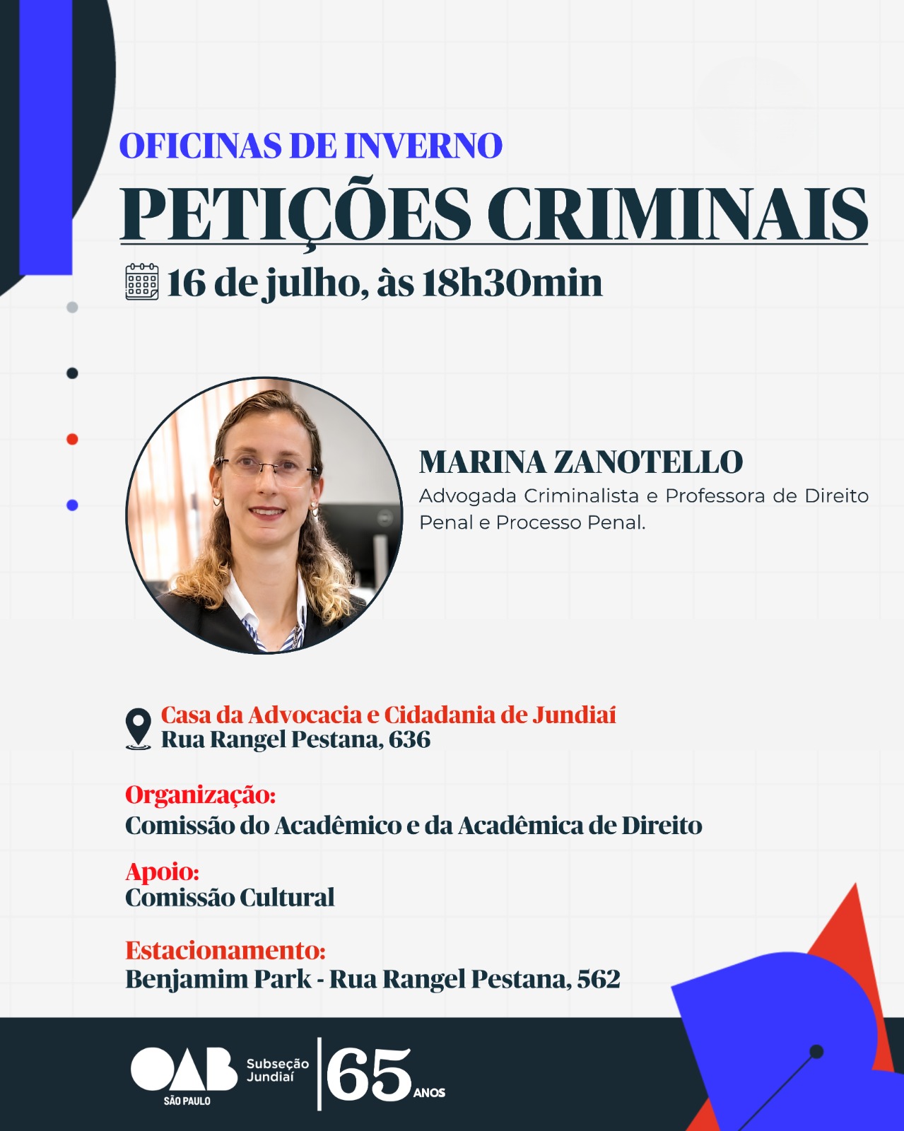 Oficinas de Inverno: Petições Criminais