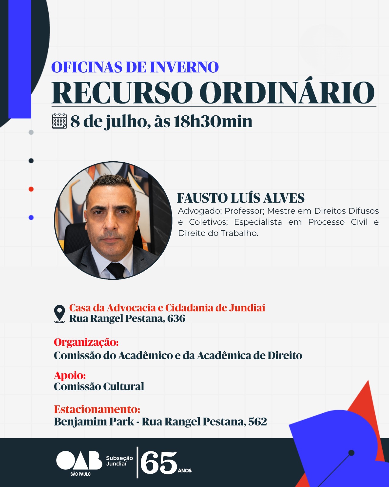 Oficinas de Inverno: Recurso Ordinário