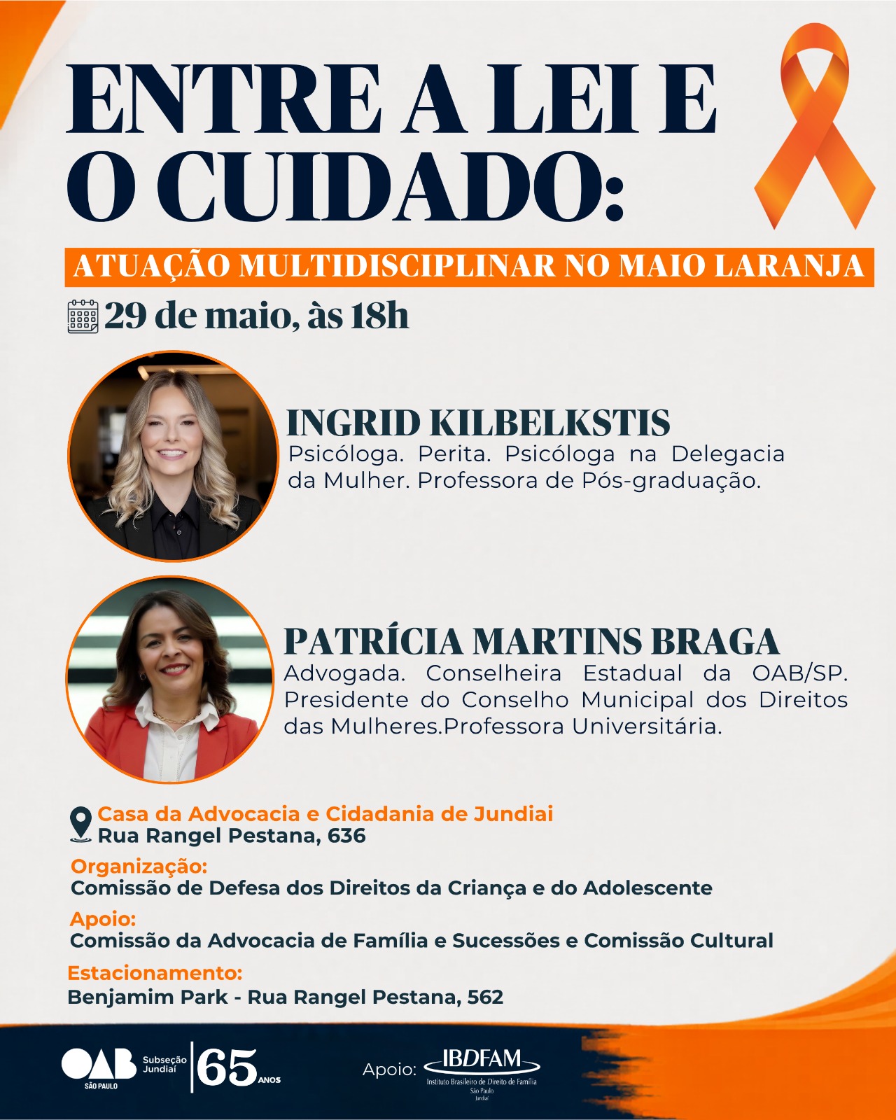 Atuação Multidisciplinar no Maio Laranja