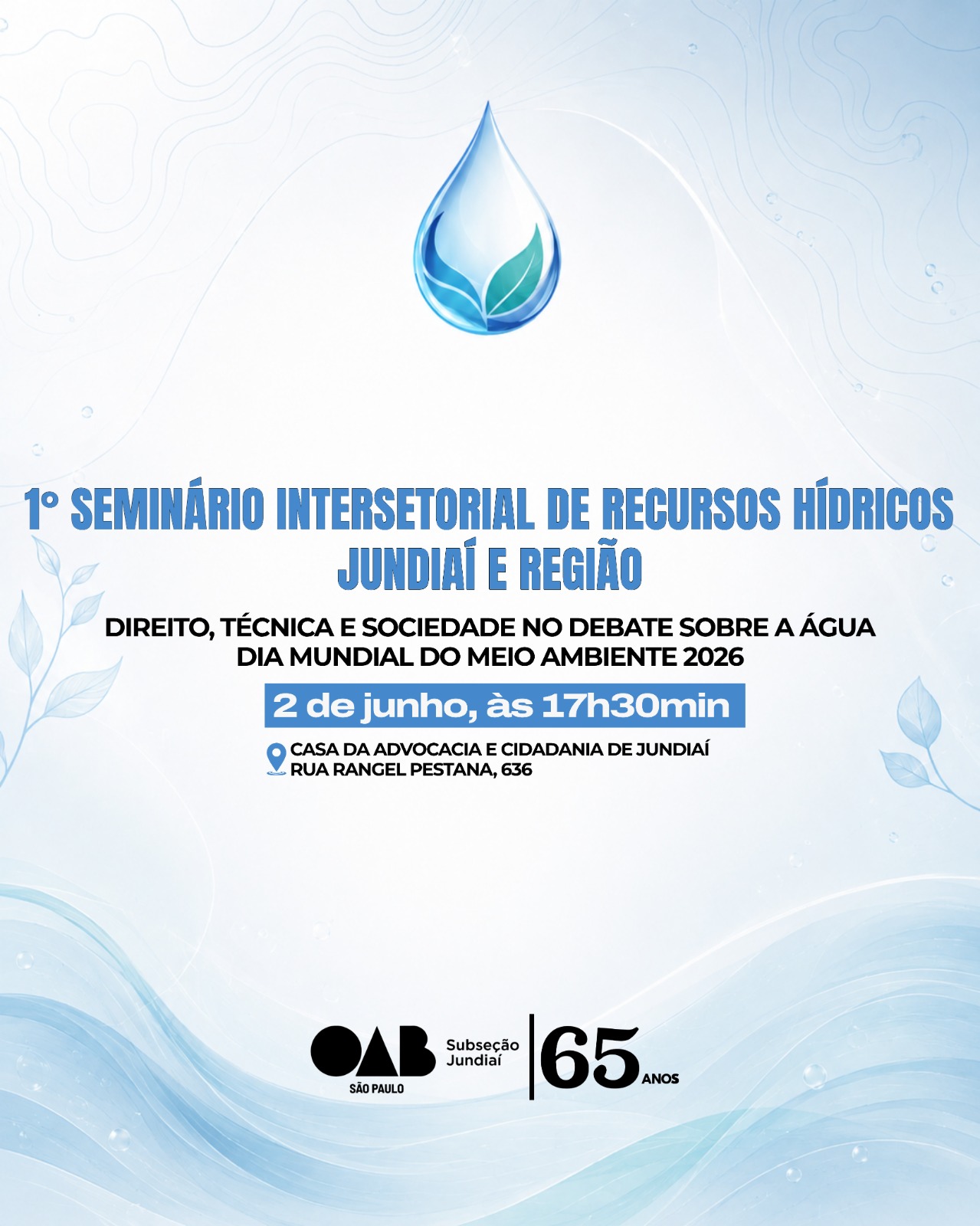 Seminário Recursos Hídricos - Poster