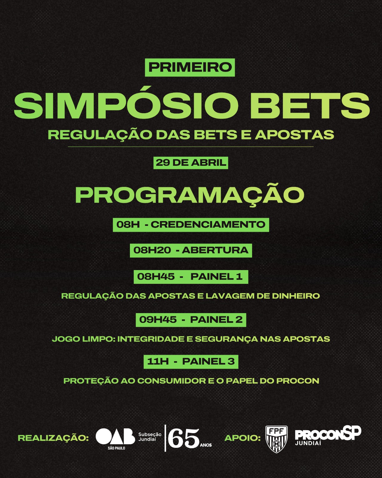I Simpósio Bets - Programação
